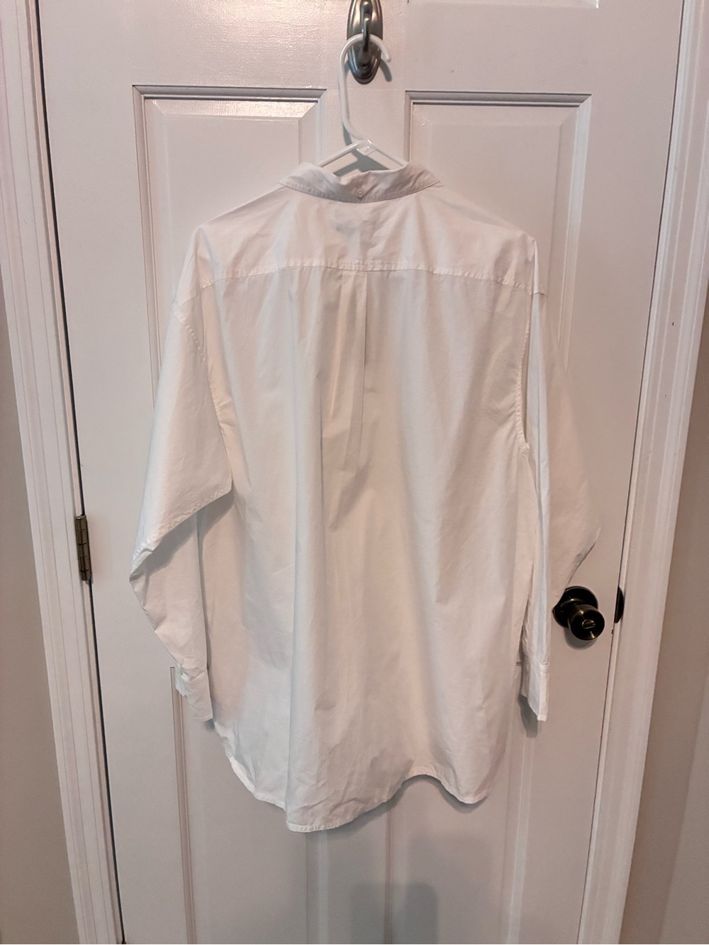 J crew white cotton blouse, size 16
